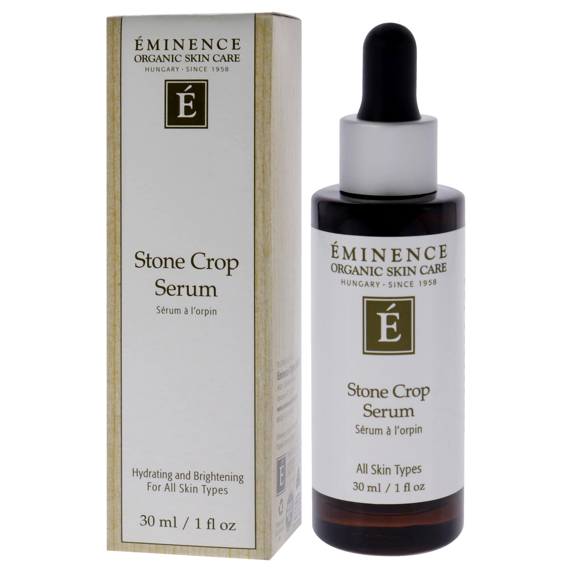 Eminence Stone Crop Serum ingredients feature natural extracts for gentle brightening.