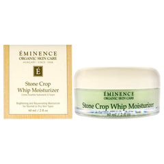 Eminence Stone Crop Whip Moisturizer bottle pour delivers hydration for radiant skin.