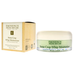 Eminence Stone Crop Whip Moisturizer packaging highlights US origin and natural ingredients.