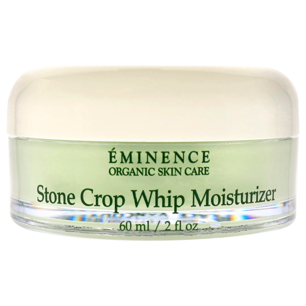 Eminence Stone Crop Whip Moisturizer close-up shows creamy, whipped texture for daily use.