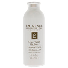 Eminence Strawberry Rhubarb Dermafoliant jar for soft, smooth skin