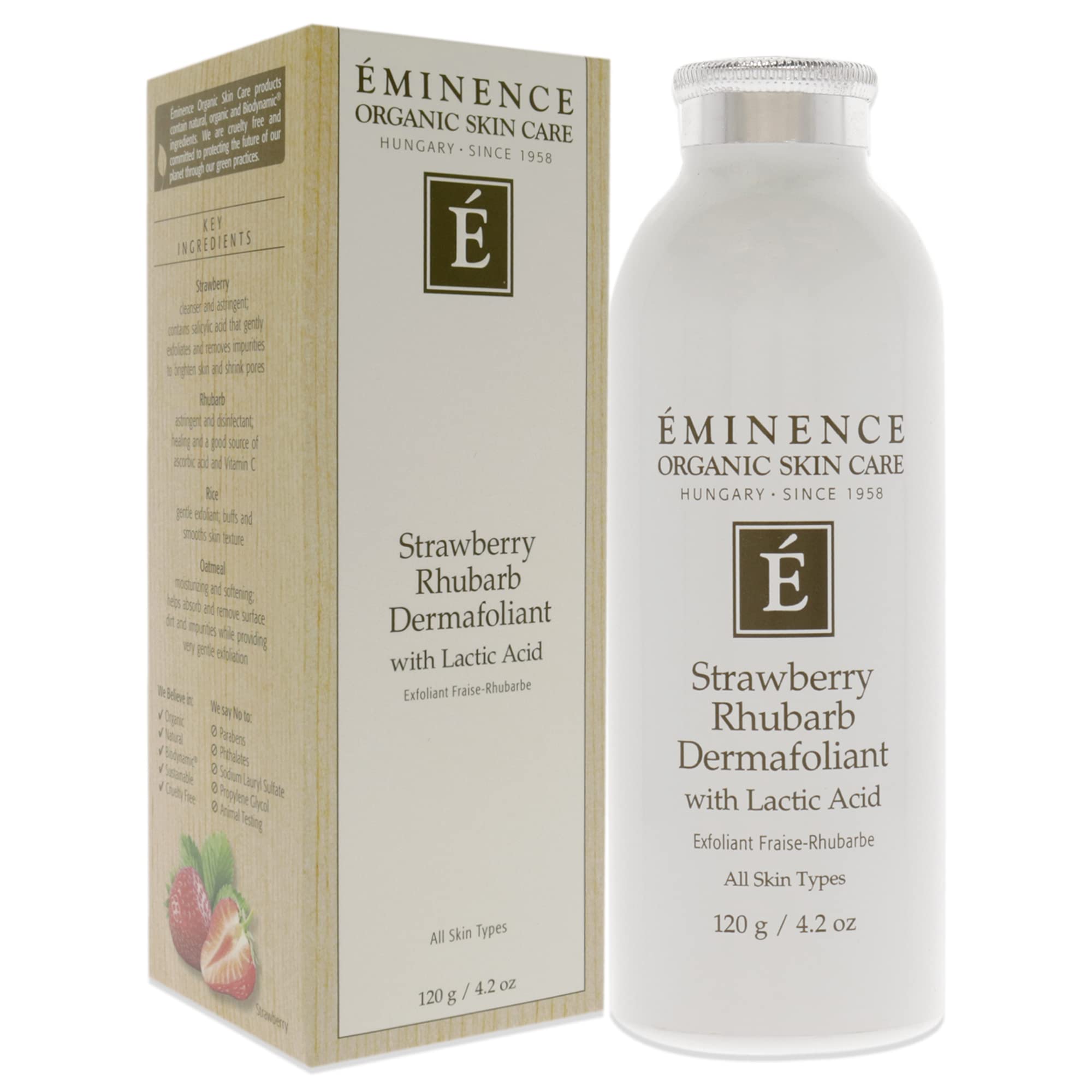 Eminence Dermafoliant massage-action smooths skin while cleansing