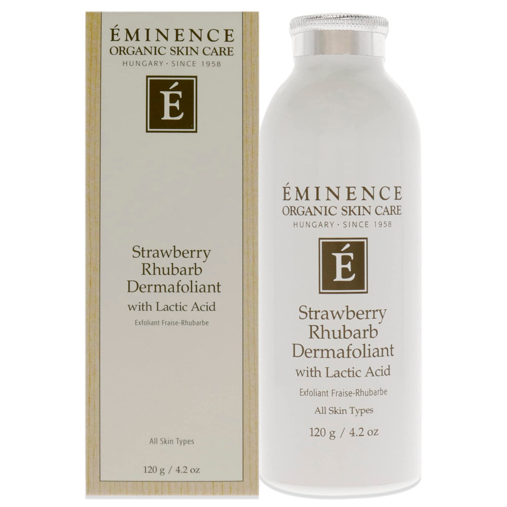 Eminence Strawberry Rhubarb Dermafoliant with water ready for gentle application