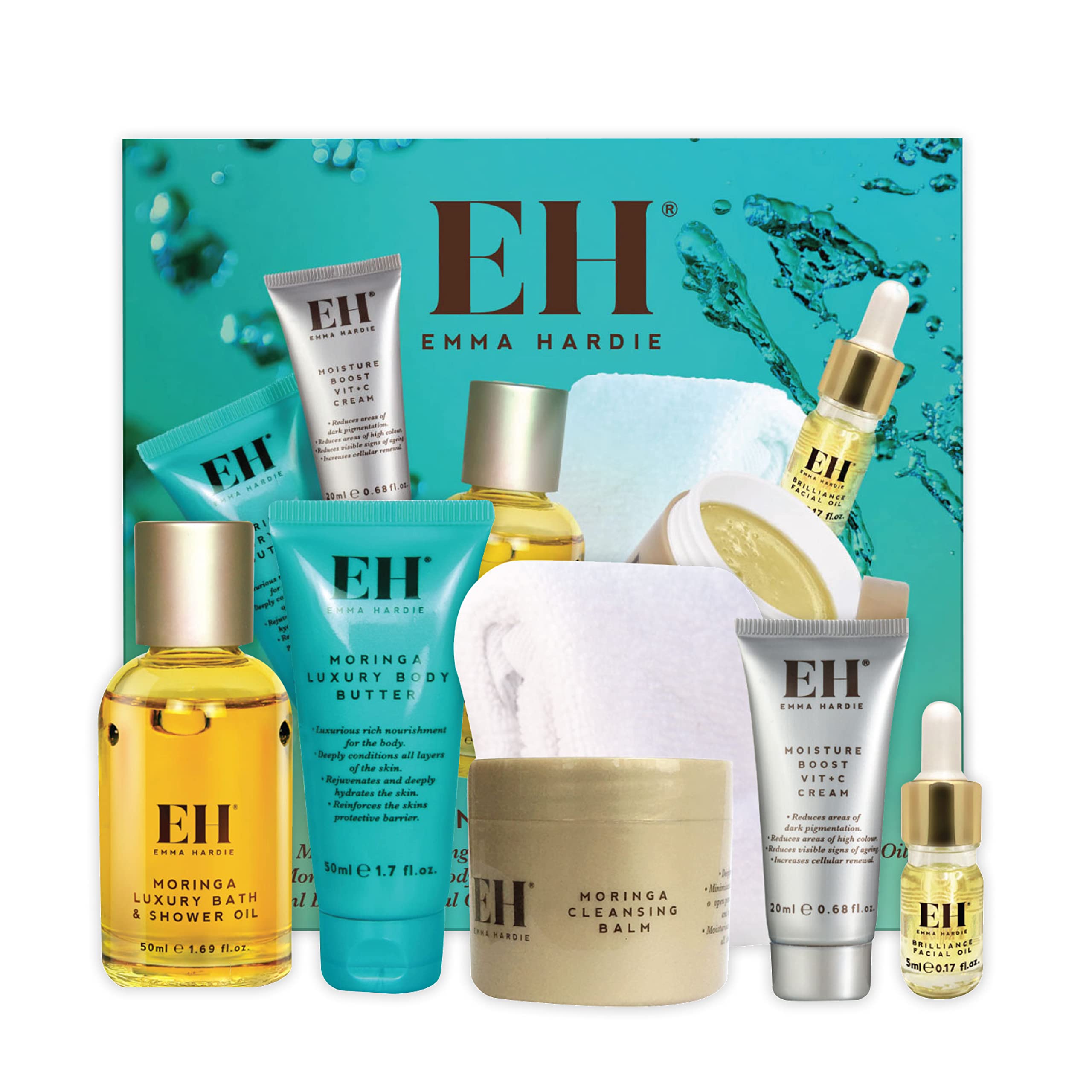 Emma Hardie Bath and Shower Oil travel size nourishes with a spa-like cleanse