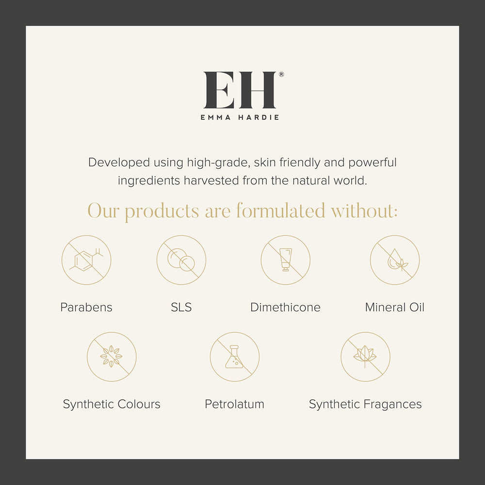 Emma Hardie Travel Gift Set packaging showcases premium skincare for trips