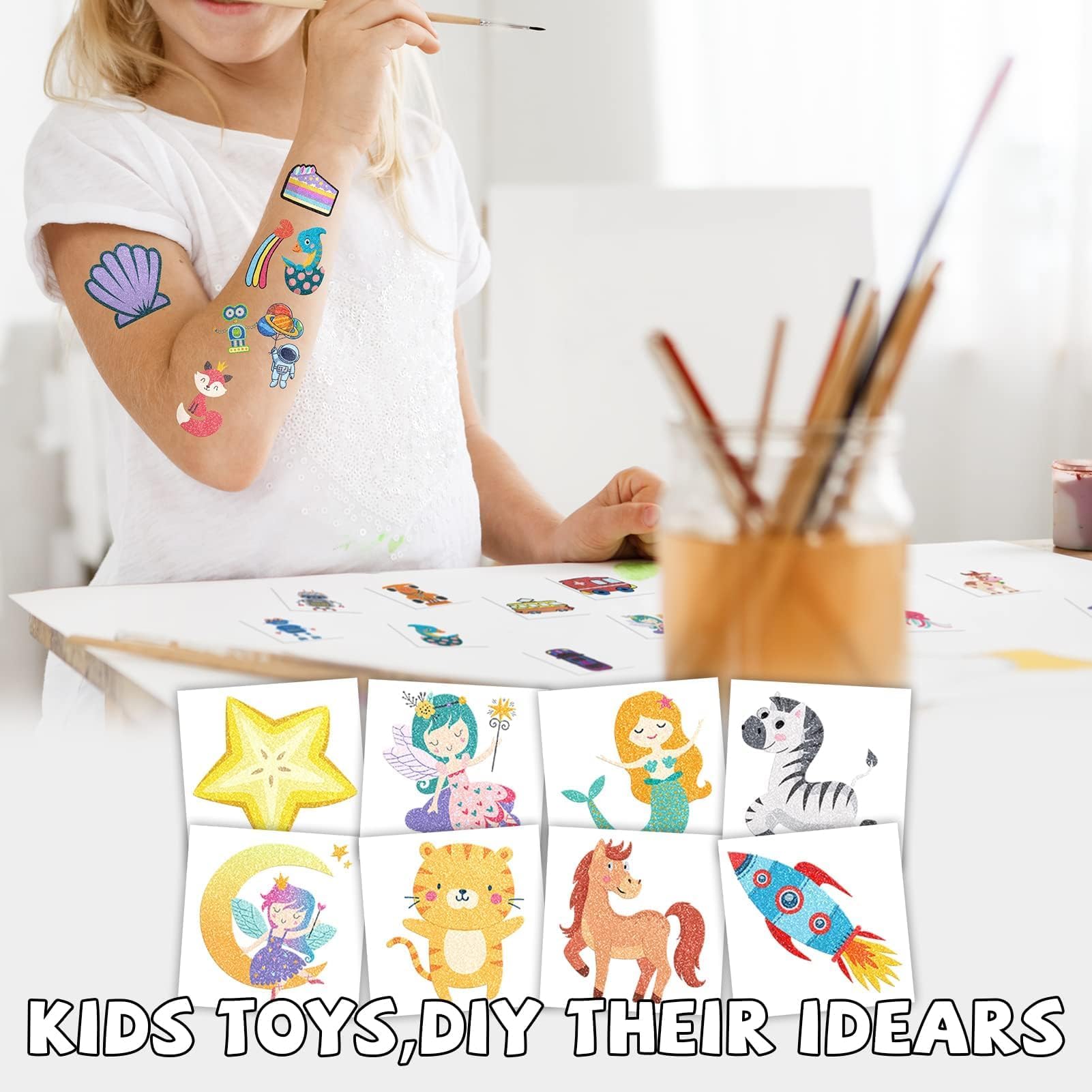 EMOME multi-pack glitter tattoos for party decorations and gifts
