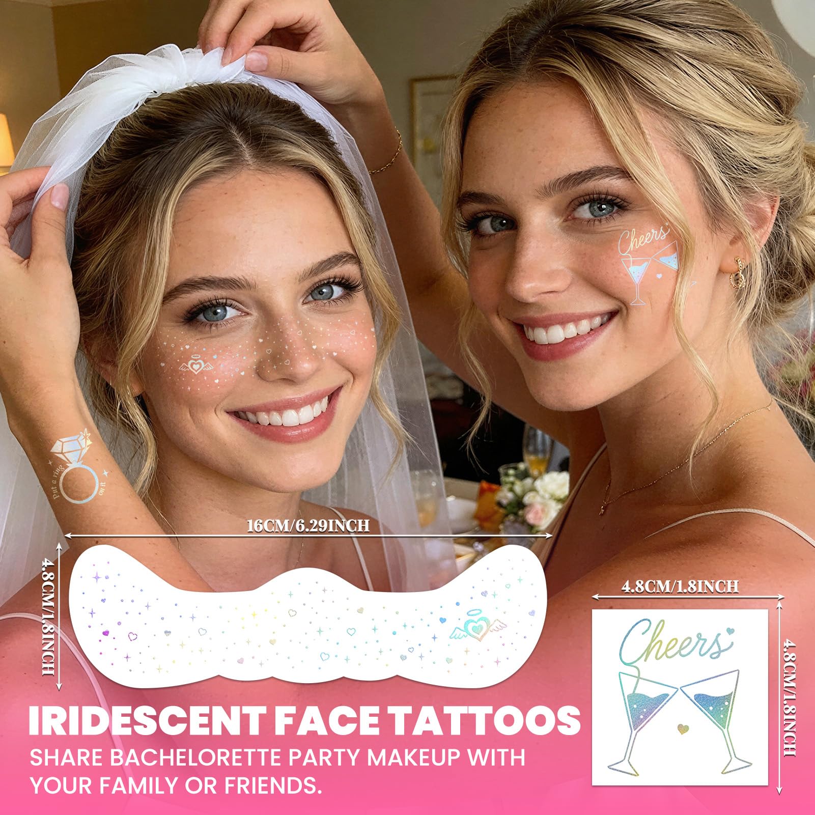 EMOME transparent face gems sheet for quick, subtle embellishments
