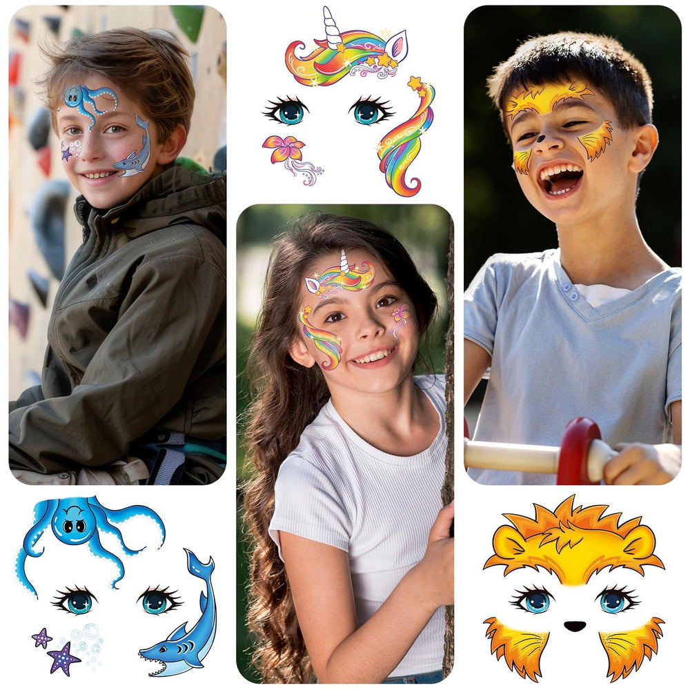 EMOME face tattoos safe non-toxic waterproof material for durable wear