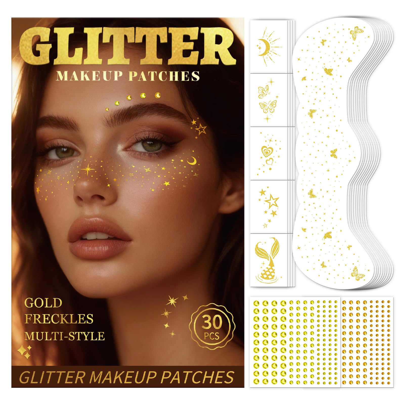 EMOME glitter freckle tattoos collection adds natural sun-kissed sparkle