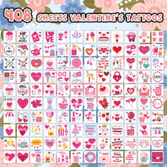 EMOME mixed Valentine style tattoos offer vibrant patterns for crafts and decor.