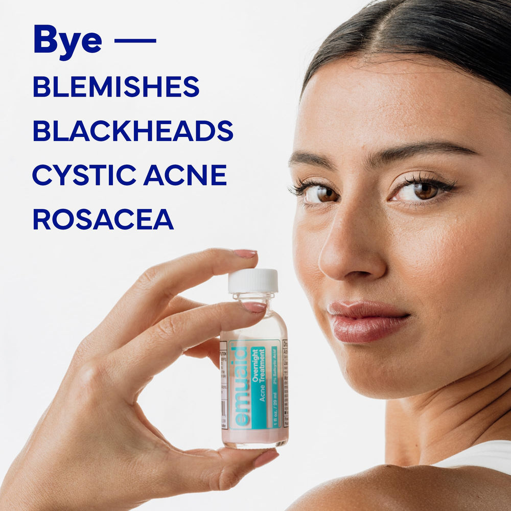 Dabbed onto pimples to help calm swelling and redness by morning.