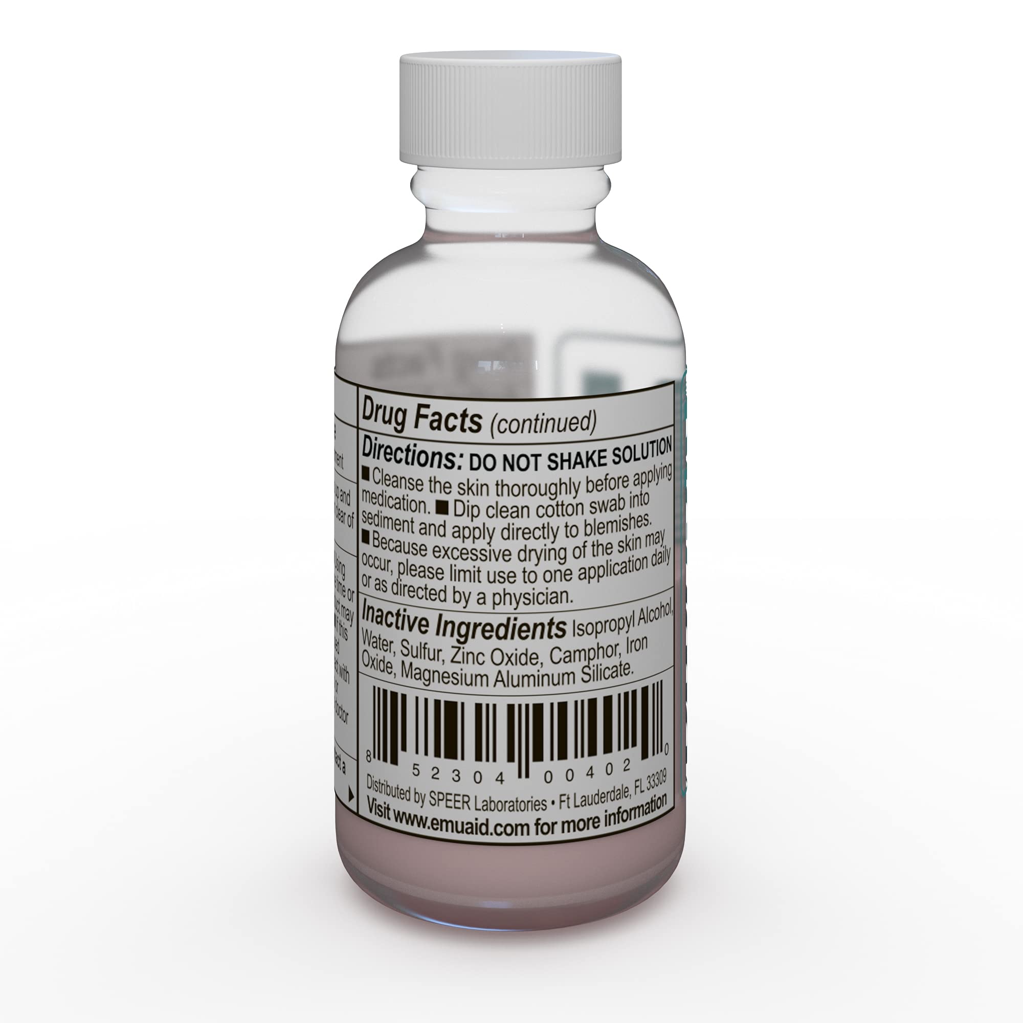 Emuaid Overnight Acne Treatment applied to sensitive skin areas.