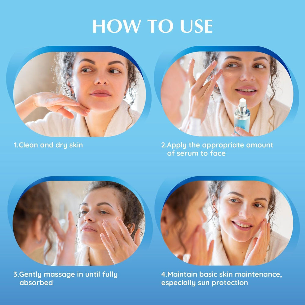 EnaSkin serum on skin showing quick absorption for daily use