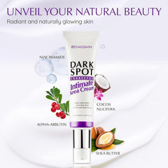 EnaSkin Dark Spot Remover Cream on face and body shows 2 oz size for daily use.