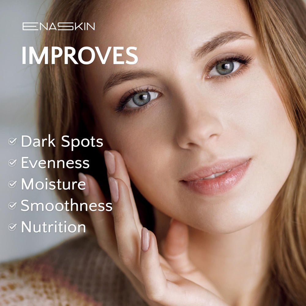 EnaSkin cream swirl demonstrating hydrating, smoothing texture