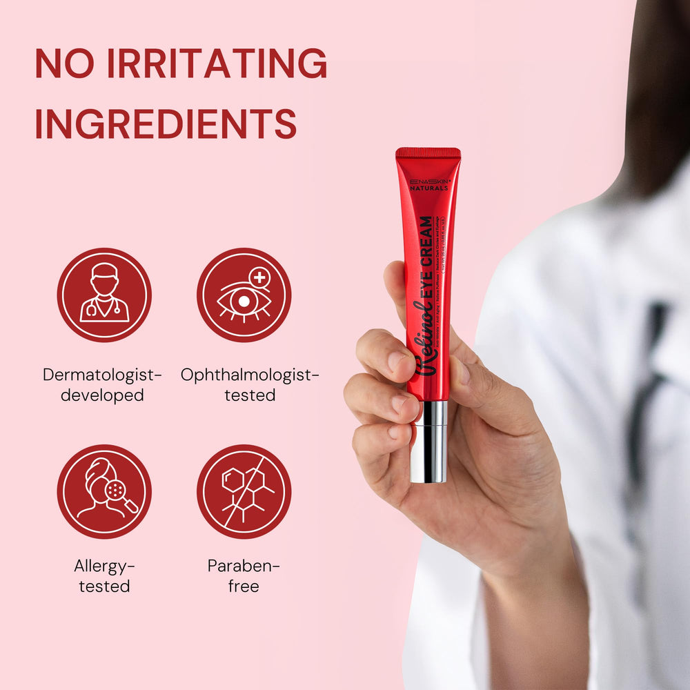 Enaskin Naturals 24-hour hydration effect shown on skin texture