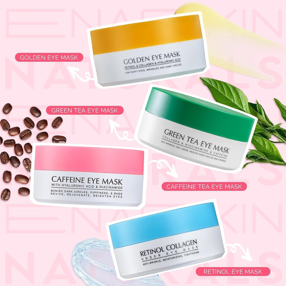 Enaskin Naturals 60-pair set supports daily under-eye routines.