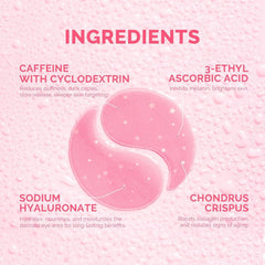 Enaskin Naturals caffeine eye gels patches help reduce morning puffiness and dark circles.