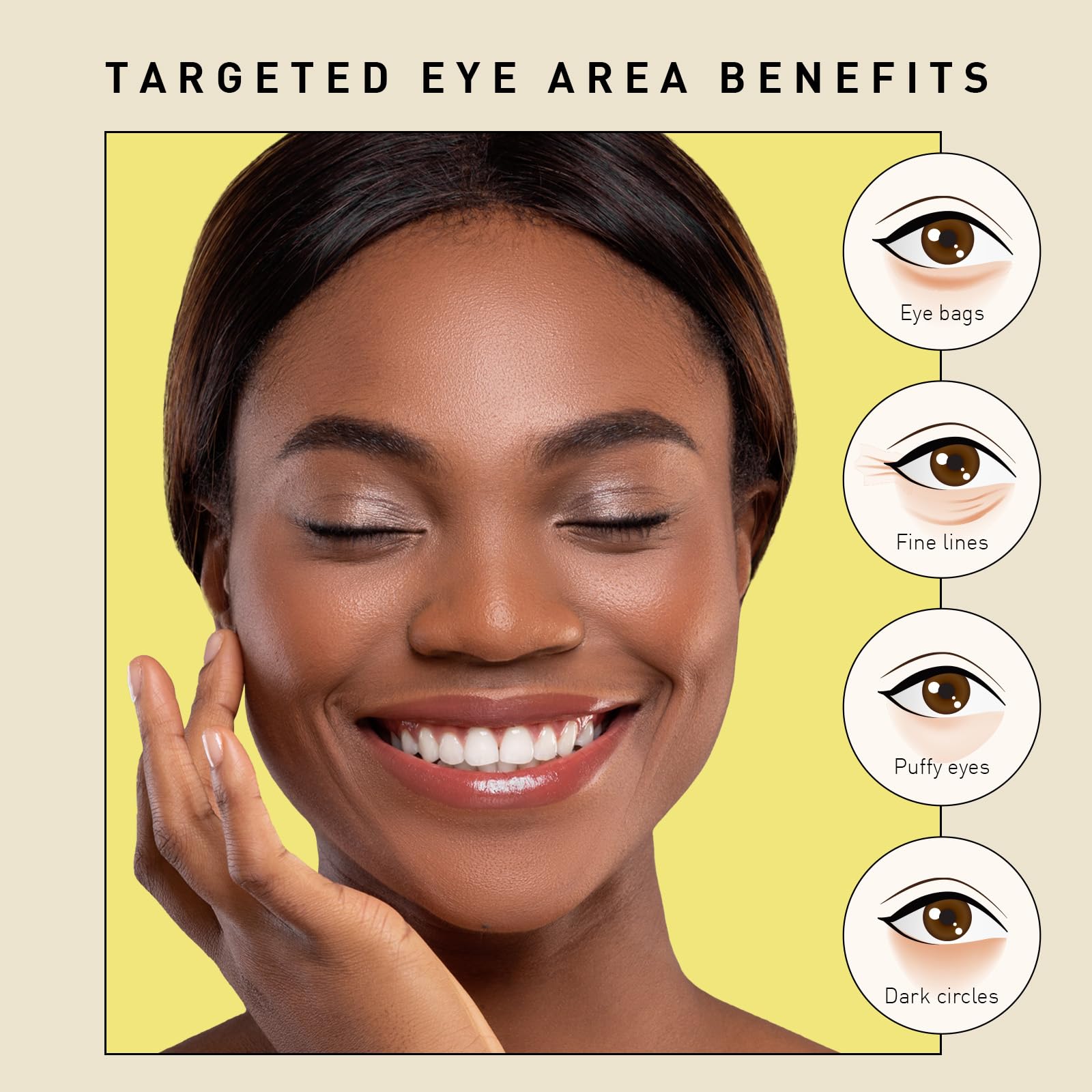 Enaskin Naturals snail mucin gel mask brightens the under-eye area naturally.