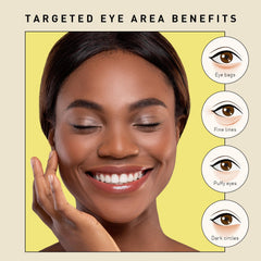 Enaskin Naturals snail mucin gel mask brightens the under-eye area naturally.