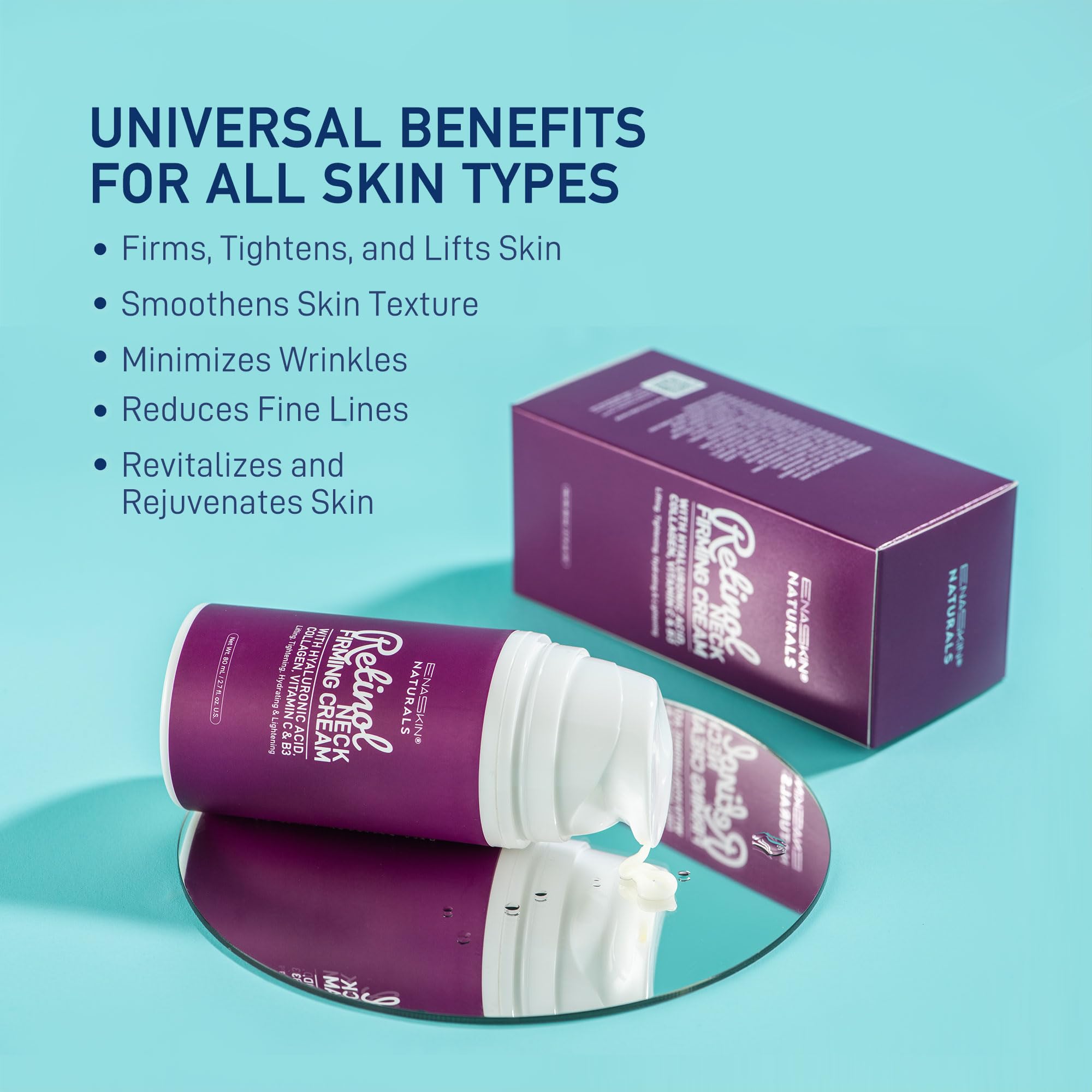 Enaskin Naturals neck and face firming usage suggests versatile application