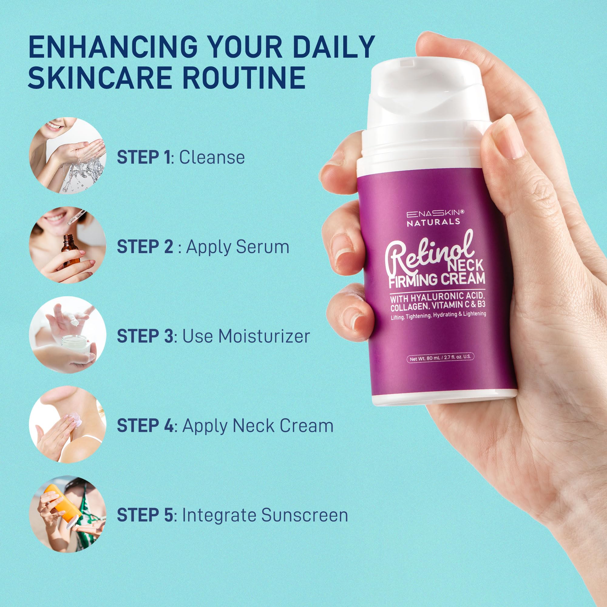 Enaskin Naturals push top cap design keeps formula clean