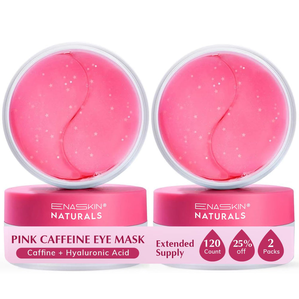 Enaskin Naturals under-eye patches caffeine hydrating for refreshed-looking eyes.