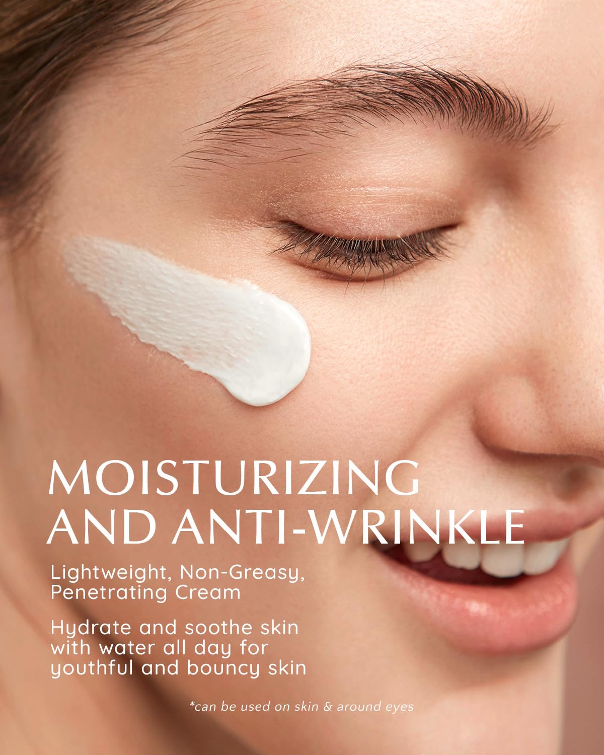 Close-up of EnaSkin Retinol Cream texture for creamy consistency.