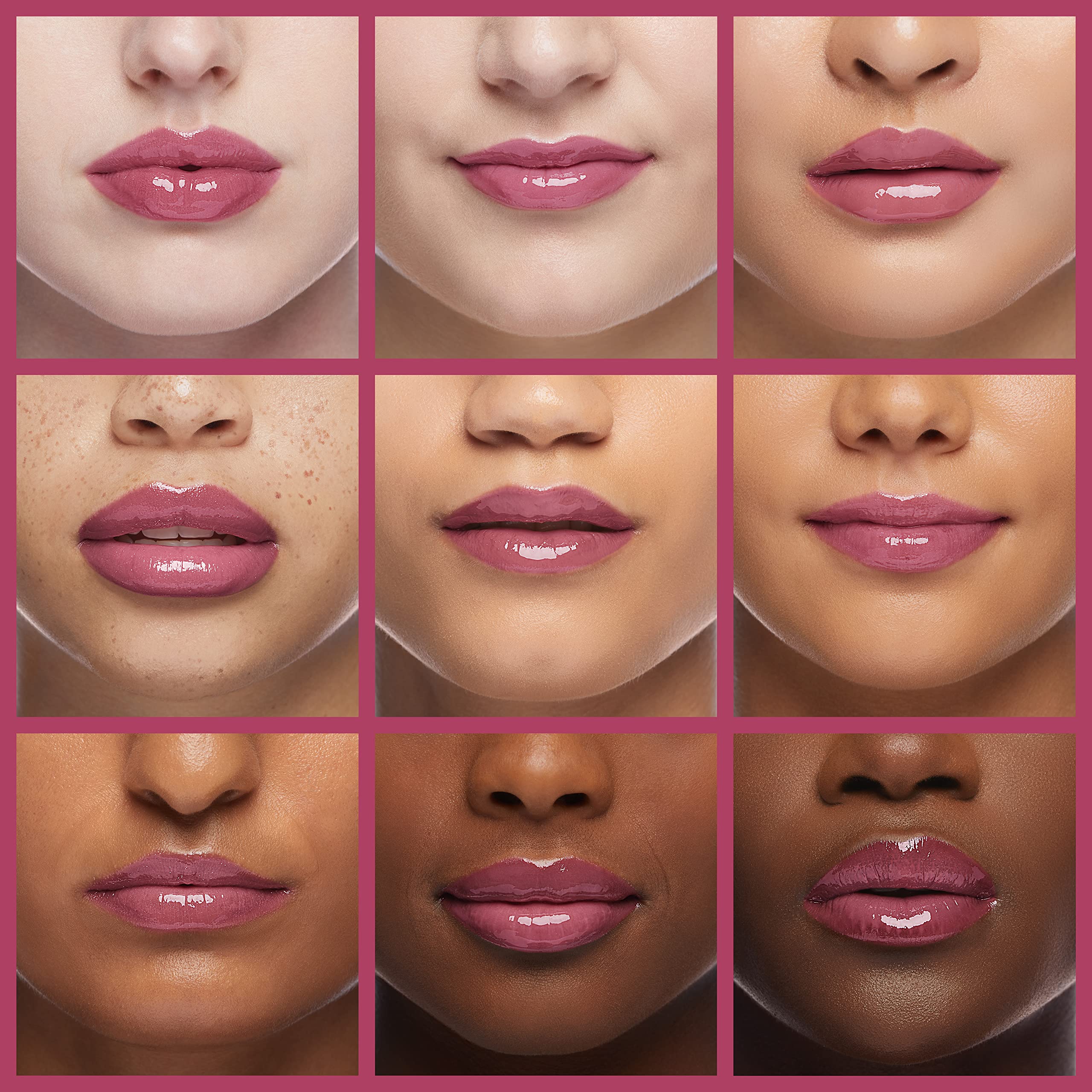 Close-up of gloss applicator with Enchante Ellen Tracy tubes
