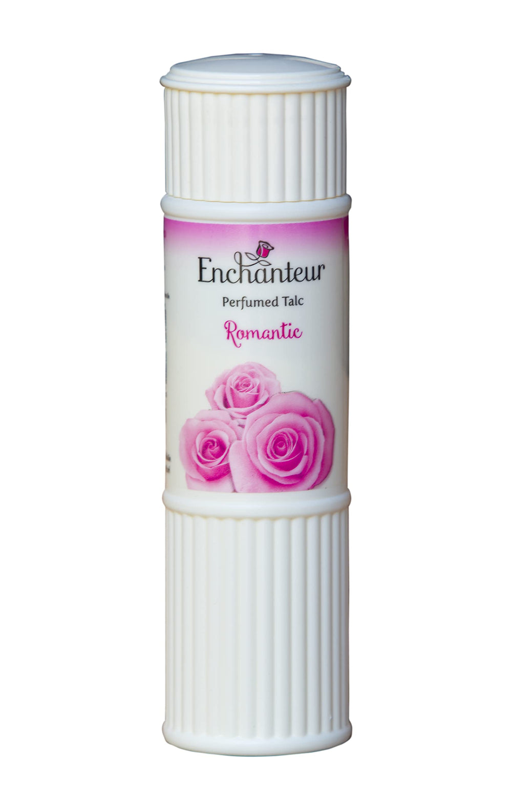 Enchanteur Alluring talc with rose, iris and vanilla for smooth, lightly scented skin.