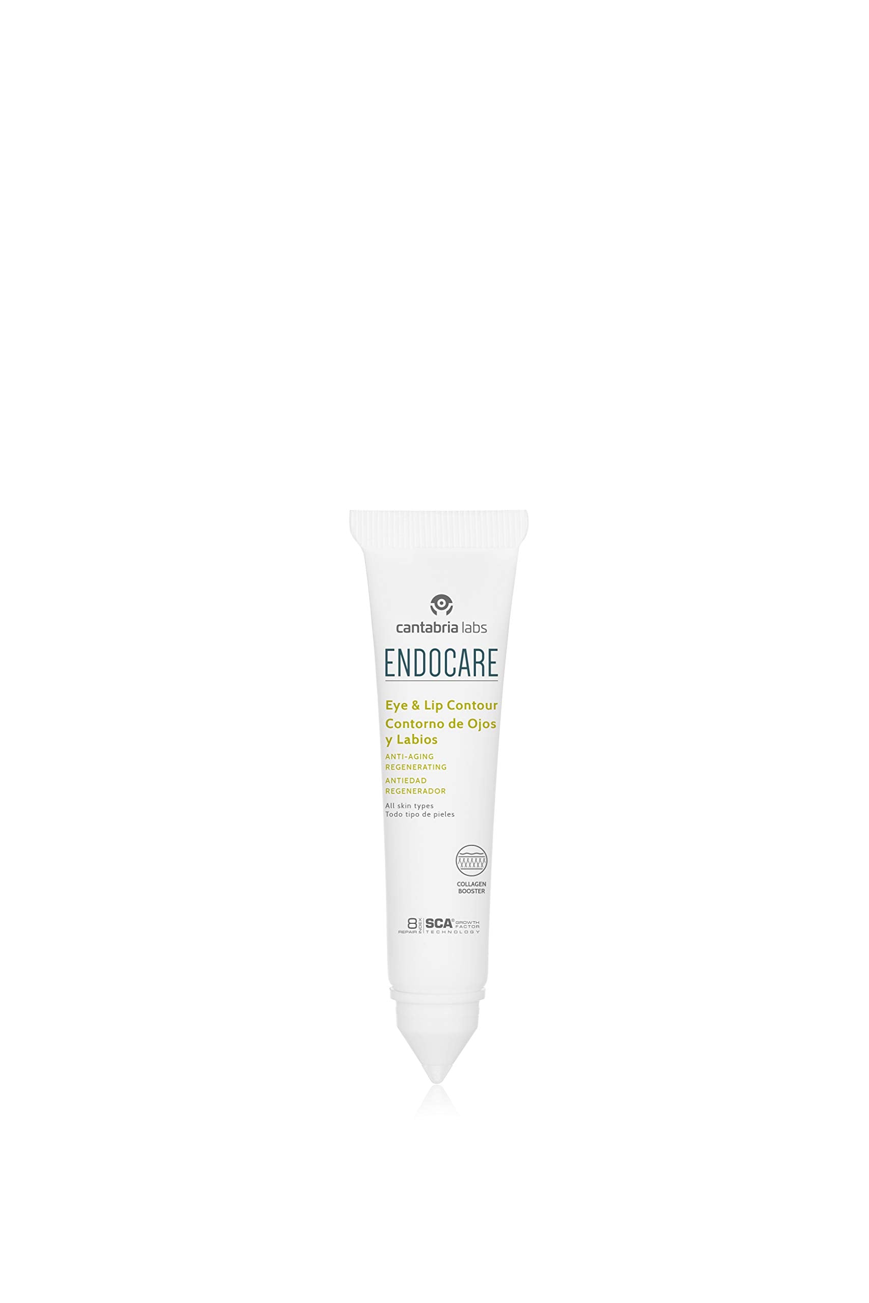 Endocare Eye & Lip Contour 15ml application to eye area demonstrates placement