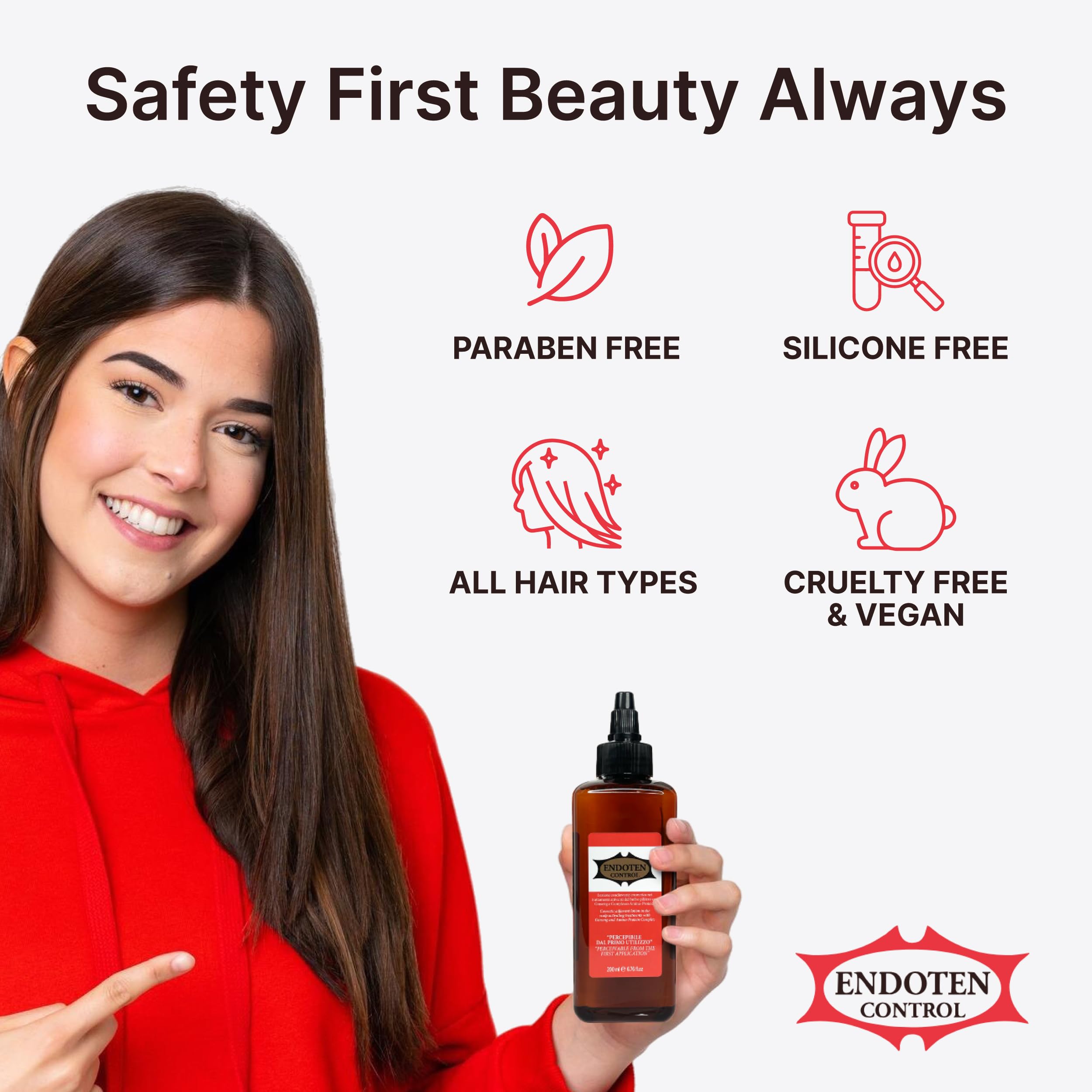 ENDOTEN CONTROL Lotion providing shine and volume to hair