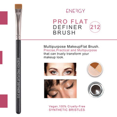 ENERGY Flat Definer Brush edge define eyeliner for clean, controlled application