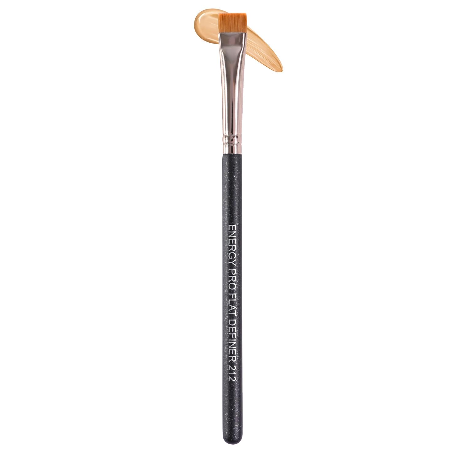 ENERGY Flat Definer Brush top view shows precise edge for sharp lines