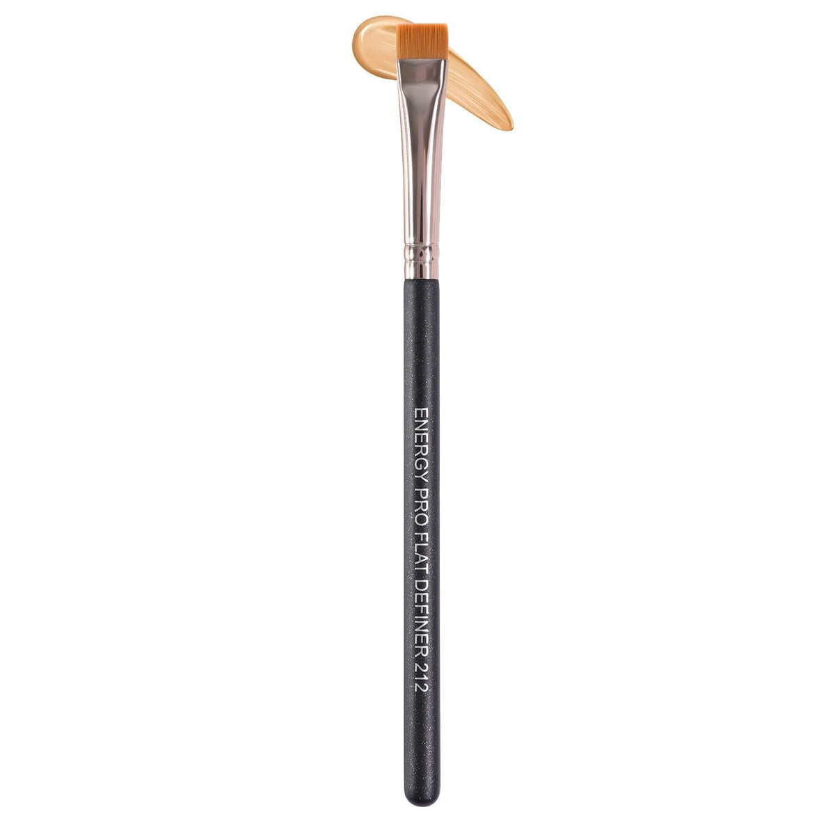 ENERGY Flat Definer Brush top view shows precise edge for sharp lines