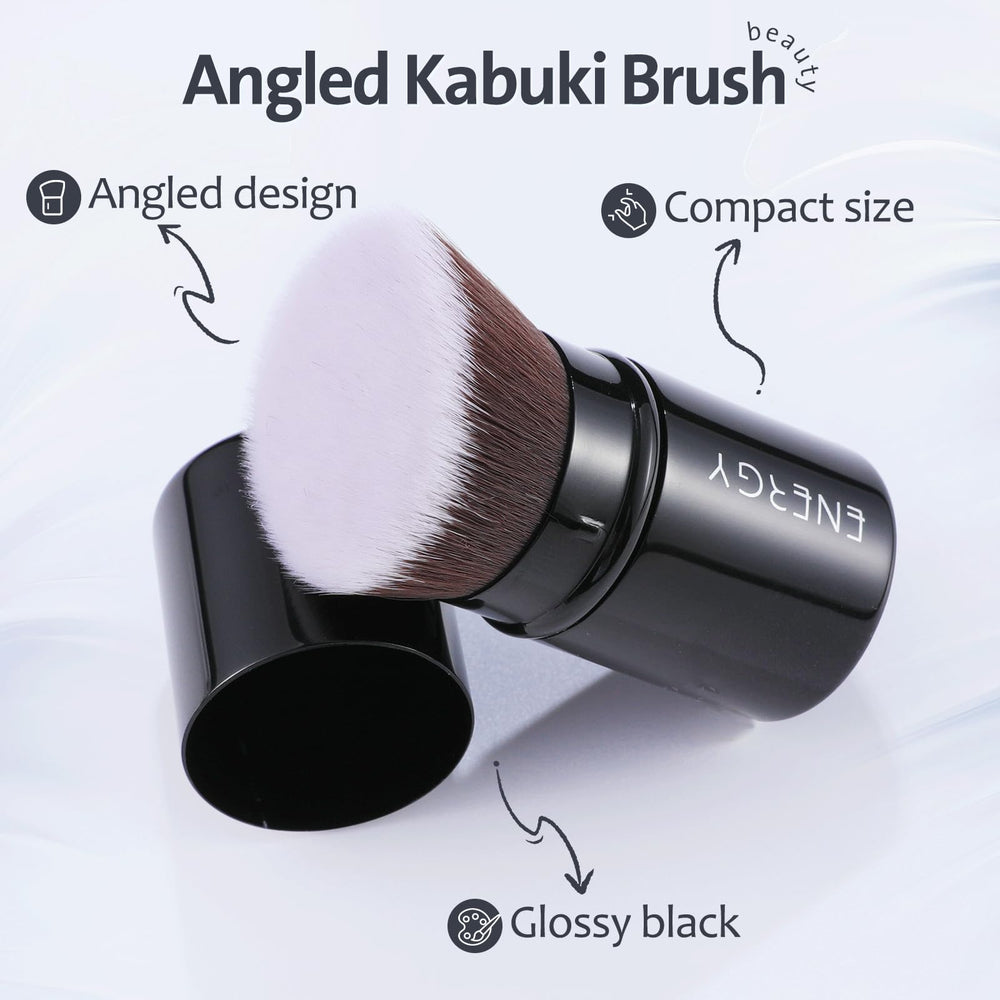 ENERGY Kabuki Brush Mini handcrafted with 80+ steps ensures quality.