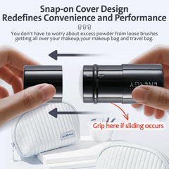 Compact ENERGY Kabuki blends powder for a natural finish