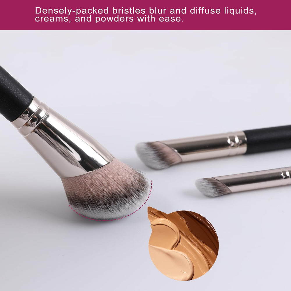 Energy vegan synthetic bristles soft on skin and durable