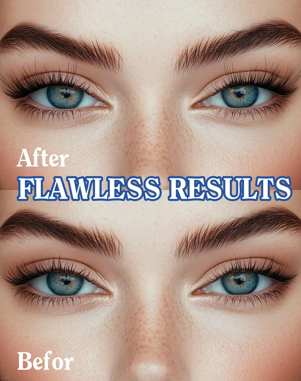 ENFOO long strip fluffy lashes at 16mm length