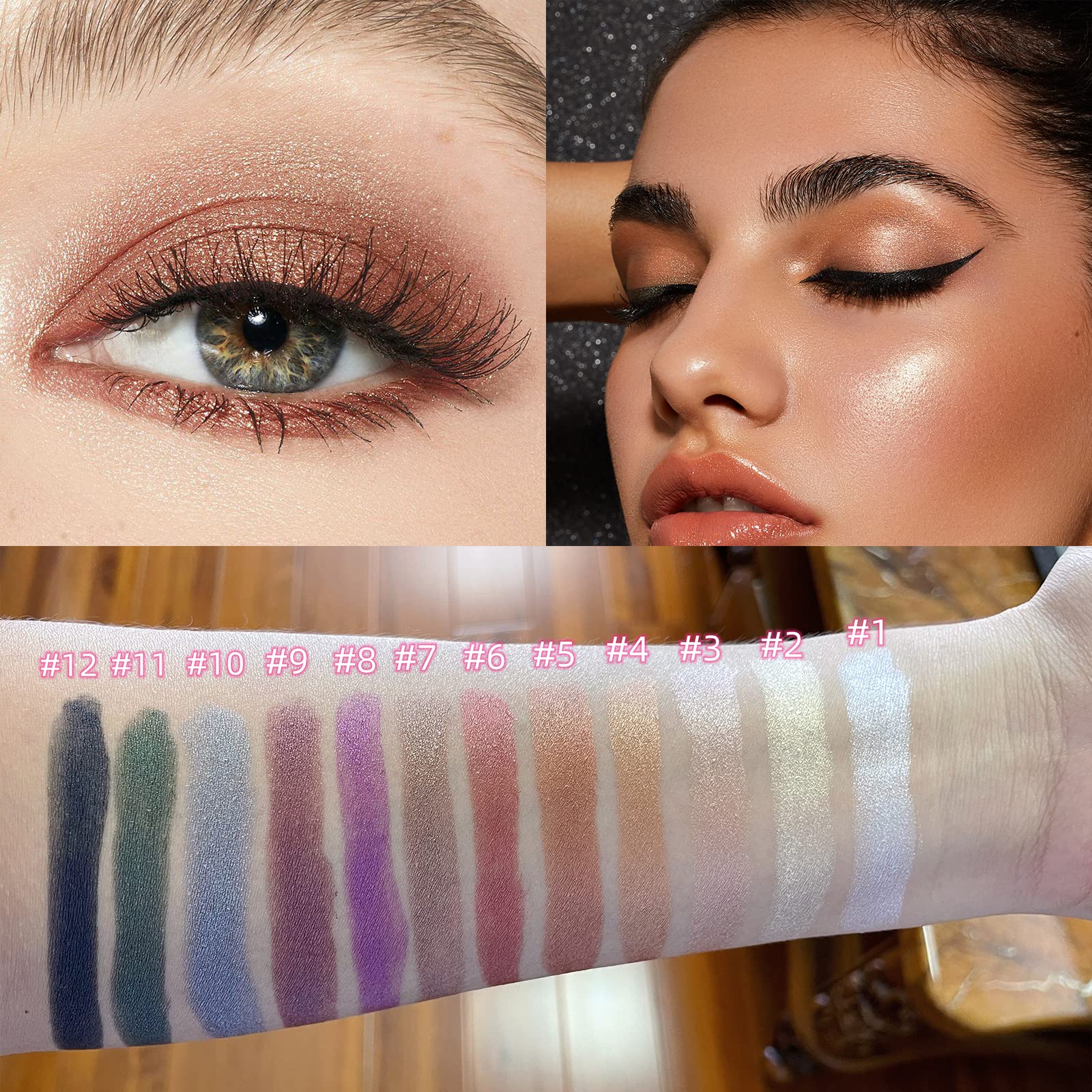 Enfuntins Cream Eyeshadow Stick built-in smudger aids precise blending.