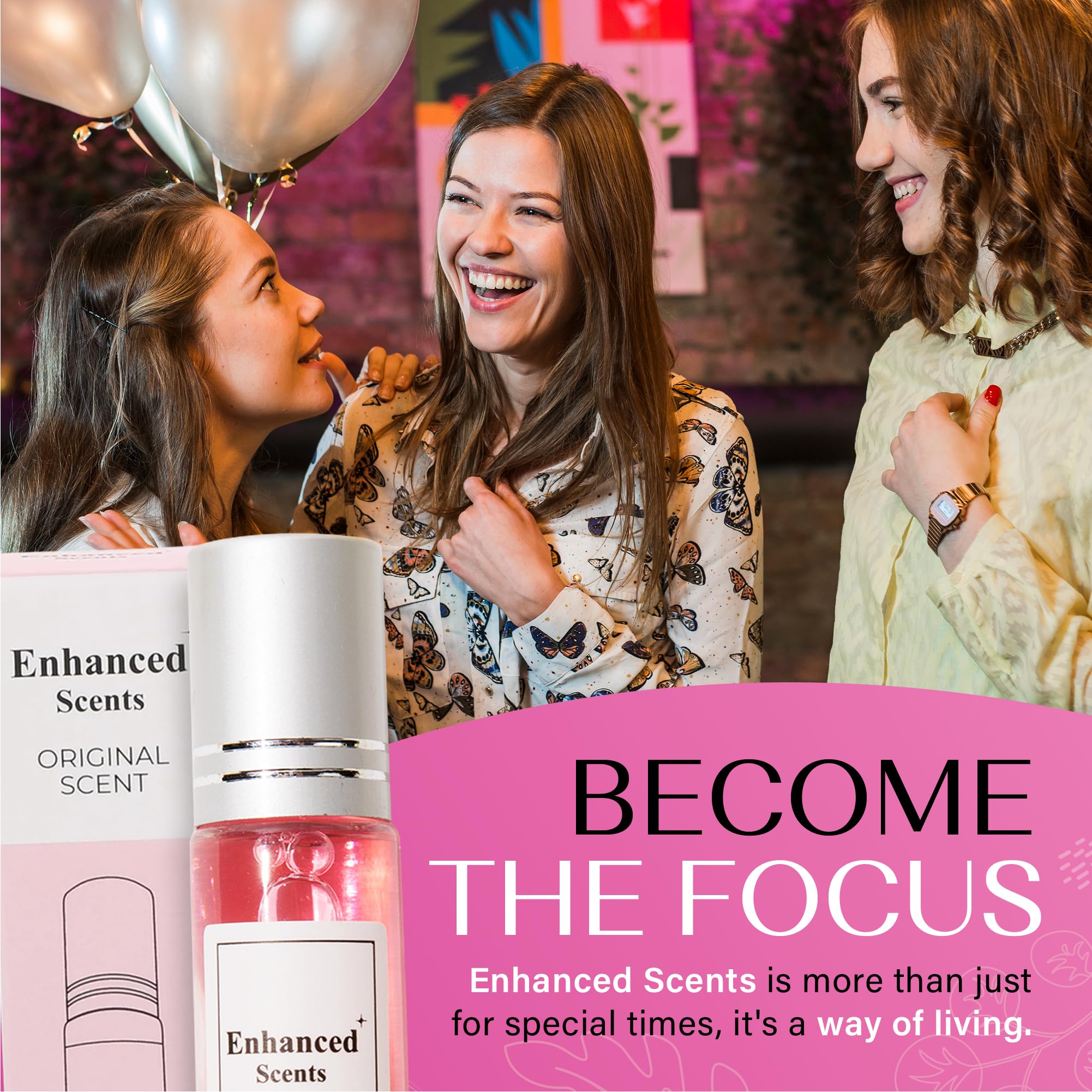 Applying Alloura roll-on demonstrates precise, mess-free fragrance refresh