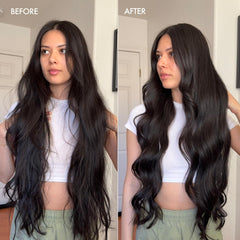 Enjoy Super Hydrate Shampoo color-treated-hair emphasizes color retention and vibrancy.