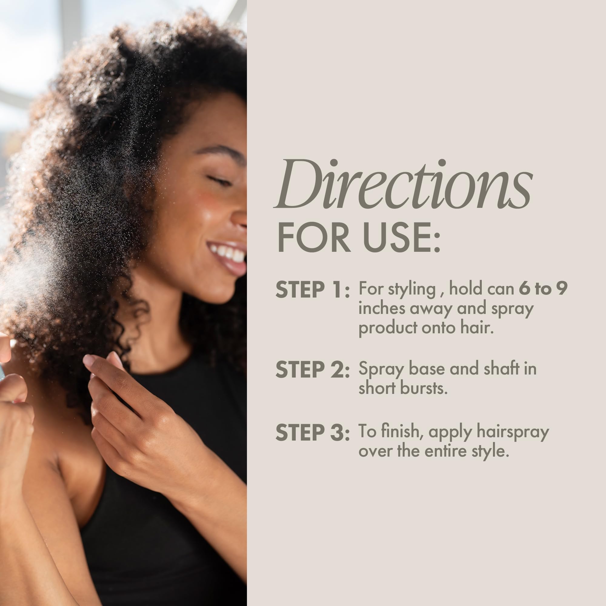 Enjoy Hair Finishing Spray is color-safe for vibrant, long-lasting color.