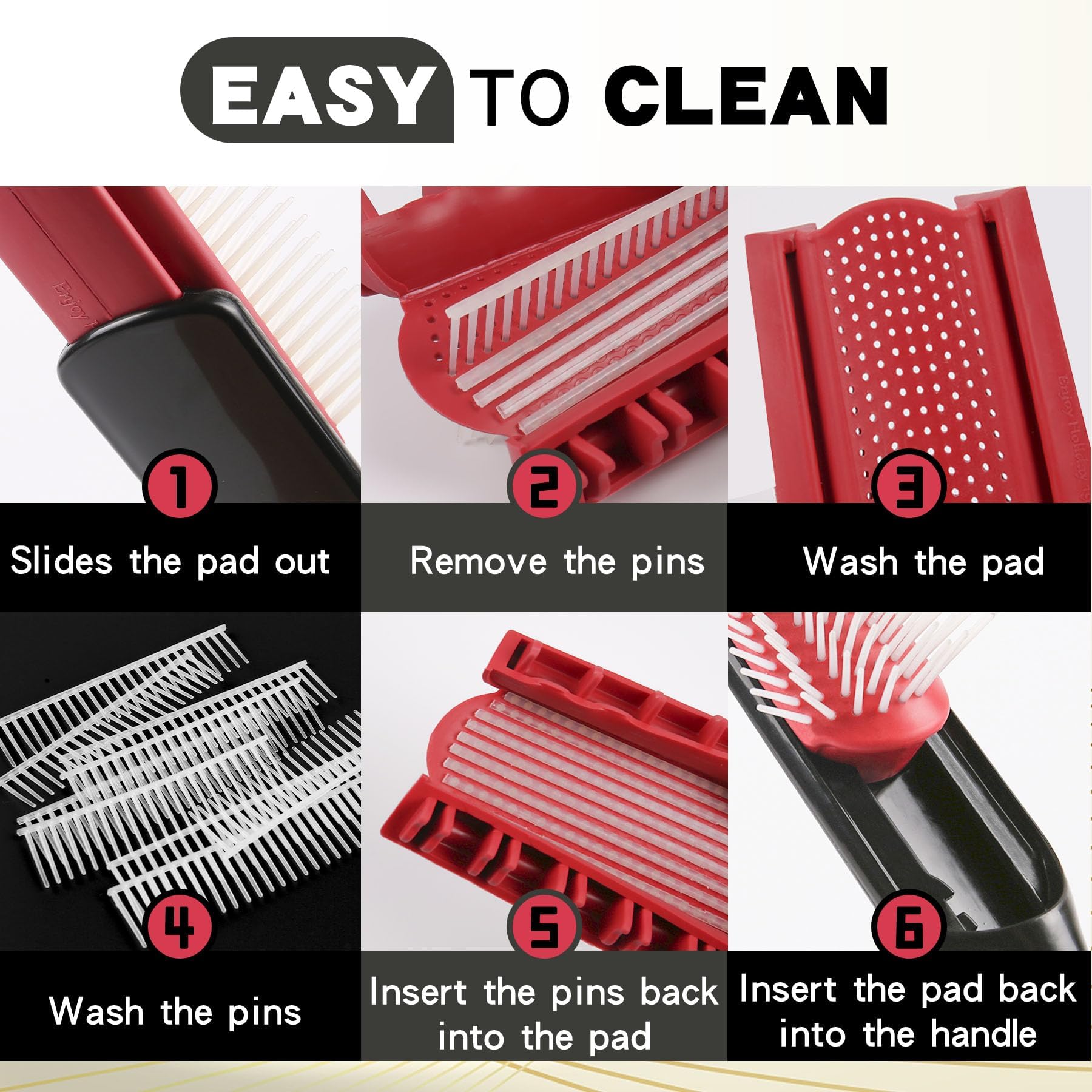 Enjoy Holiday 1981 heat-resistant brush safe for blow drying.