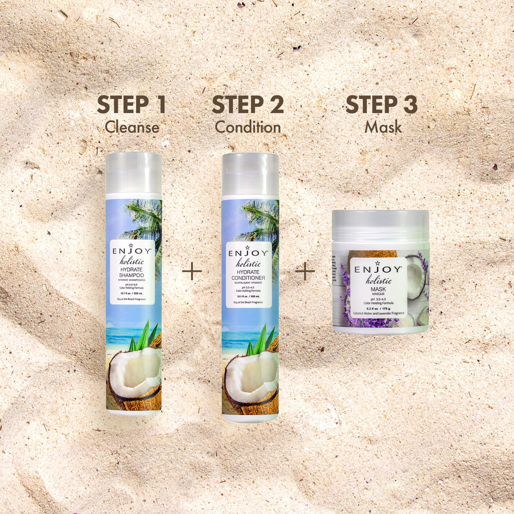 Enjoy Holistic Mask radiant finish for hydrated, smooth hair