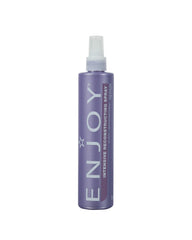 Enjoy Intensive Reconstructing Spray bottle highlights color-safe anti-frizz formula for smooth hair.