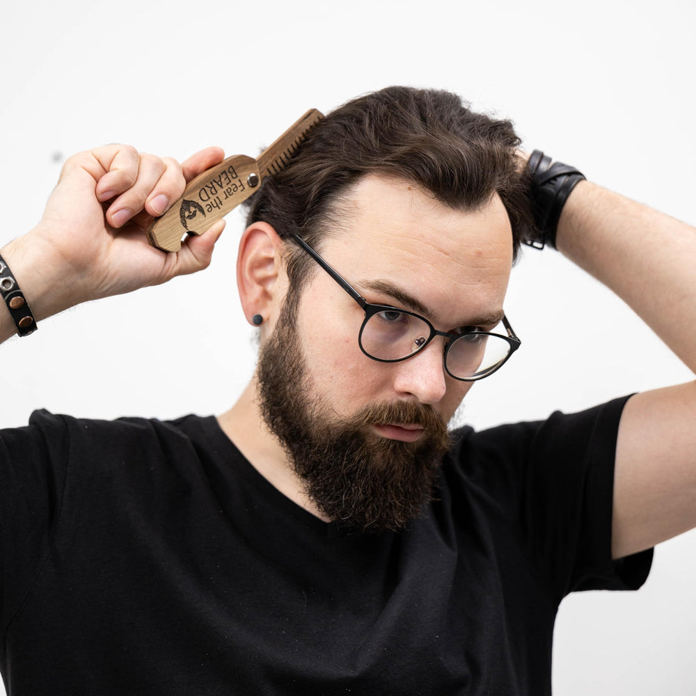 Enjoy The Wood durable walnut beard comb built for long-lasting use