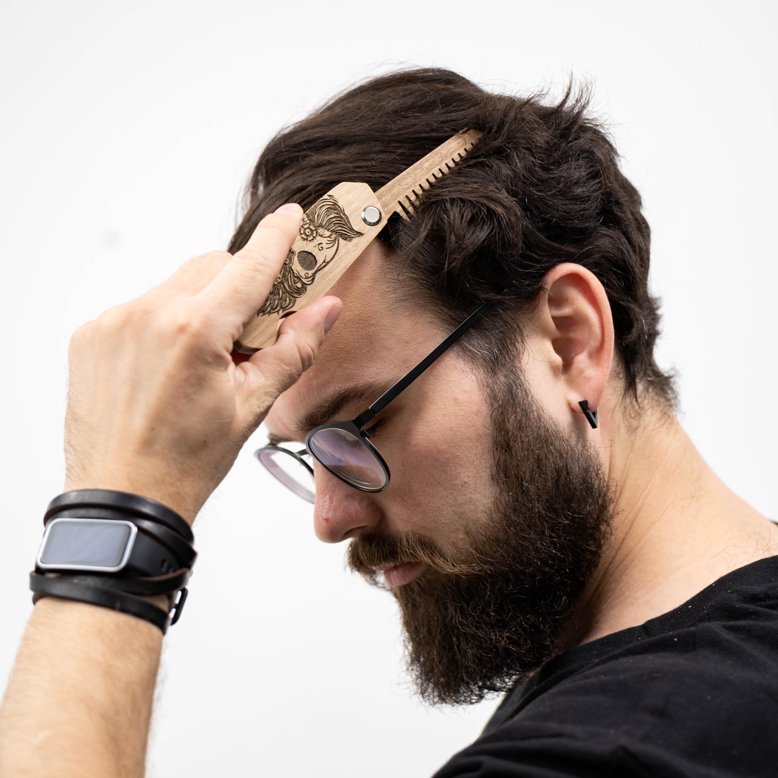 Enjoy The Wood pocket grooming comb ideal for travel, gym, and desk touch-ups.