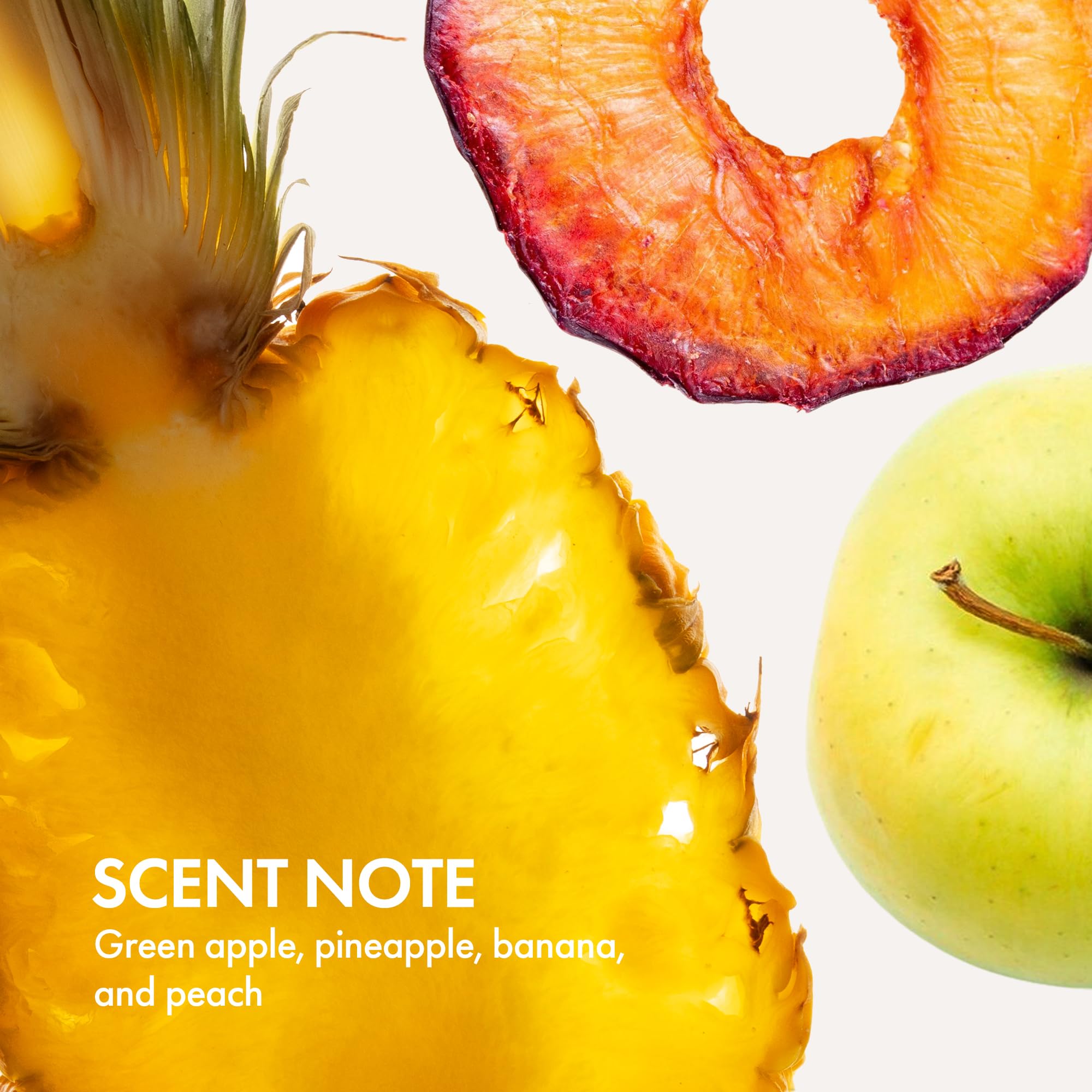 Label close-up on Enjoy Volume Conditioner highlights color holding and gentle care.