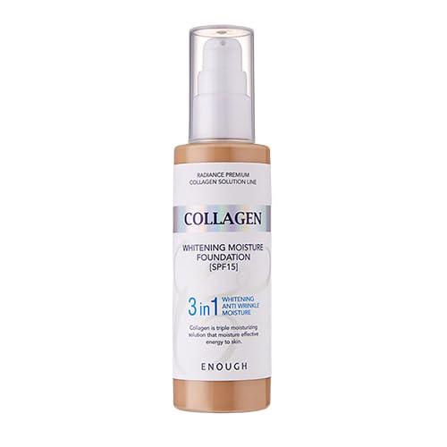 Hydration and glow from Enough Collagen 3in1 foundation on skin